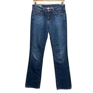 Lucky Brand Classic Rider Jeans Womens 4/27 Long Blue Straight Leg Denim Y2K